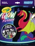 Crayola Glow Fusion Marker Coloring Set-Mythical Creatures