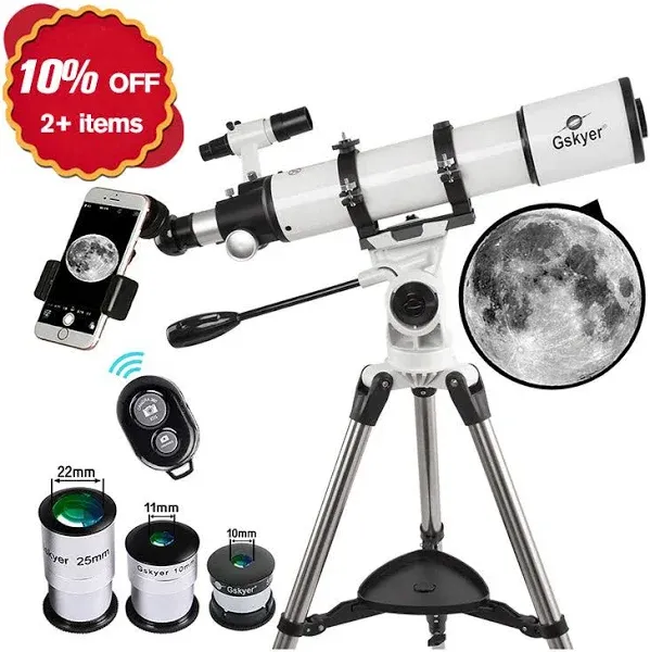 Gskyer Telescope 600x90mm AZ Astronomical Refractor Telescope for Adults Astronomy