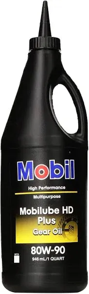 Mobil 102508 Mobilube HD Plus 80W90 Gear Oil 1 qt.