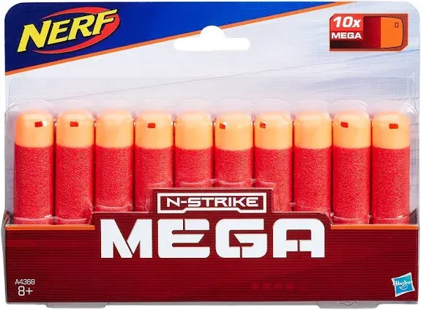 Official Nerf N-Strike Elite Mega Series 10-Dart Refill Pack Red Brand New