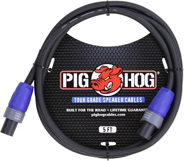 Pig Hog PHSC5SPK 5 Foot Speaker Cable