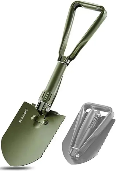 REDCAMP 22.8’&#039; Military Folding Camping Shovel，High Carbon Steel Entrenching ...