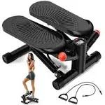 Steppers for Exercise at Home, Mini Stepper with Resistance Bands, Air-Powere...