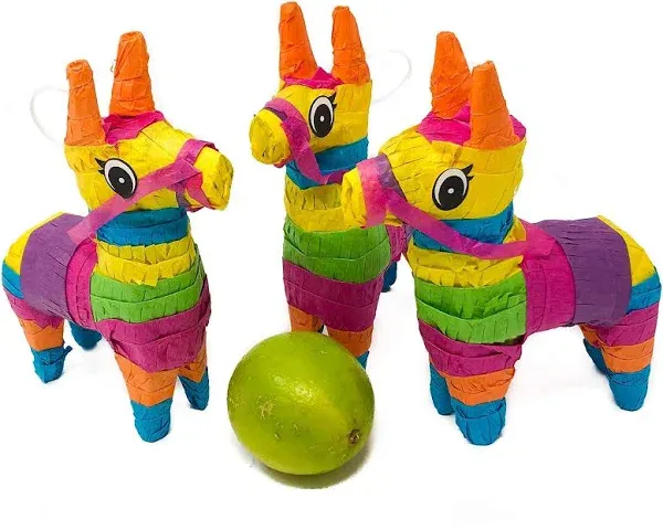 Podzly Mini Donkey Pinatas 3-Pack