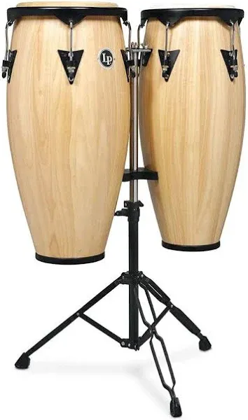 Latin Percussion LP646NY-AW City Series 10" / 11" Conga Set w/ Stand | Reverb