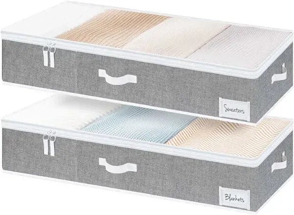 Rebrilliant Under Bed Clothes Organizer Storage Box