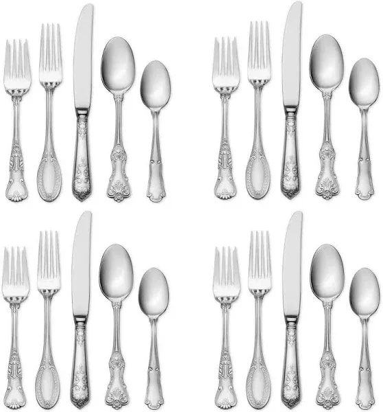 Wallace Luxe 20 Piece Flatware Set, Serving For 4 New