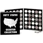 Commemorative State Quarters Black White Album