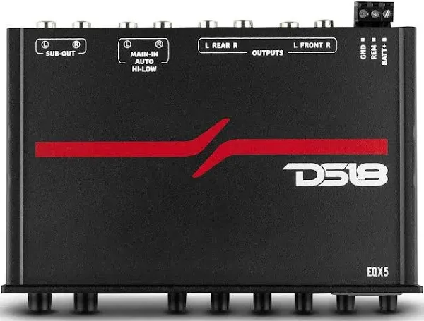 DS18 EQX5 High Volt 5 Band Equalizer with High Level Input