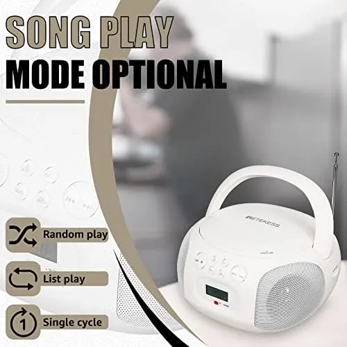 Sunoony Portable CD Player Boombox CD-X9B (OPEN)