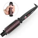 Phoebe Curling Iron Brush, 1 inch Dual Voltage Travel-Friendly Tourmal