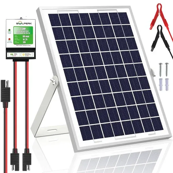 10W Solar Panel，12V Solar Panel Charger Kit+8A Controller Suitable for Automotiv