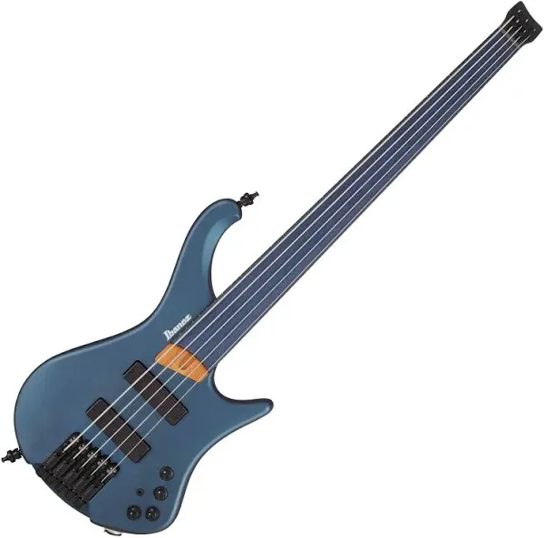 Ibanez EHB1005F Standard 5-String Fretless Multi-Scale Bass Arctic Ocean Matte D