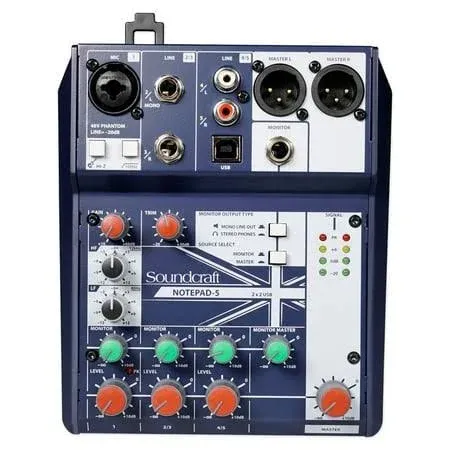 Soundcraft Notepad-5 Analog Mixing Console