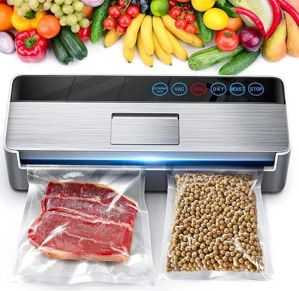 Vacuum Sealer Machine Full Automatic Food Sealer 95Kpa vacuum sealers bags Ai...