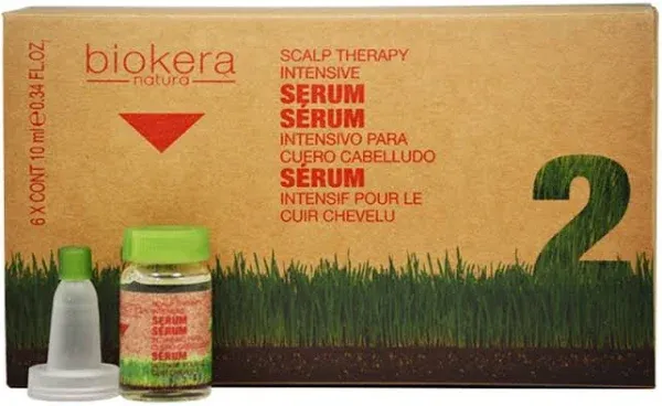 Salerm Biokera Natura Scalp Therapy Intensive Serum, 6 x 0.34 Ounce