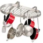 Enclume Stainless Steel Low Ceiling Oval Pot Rack