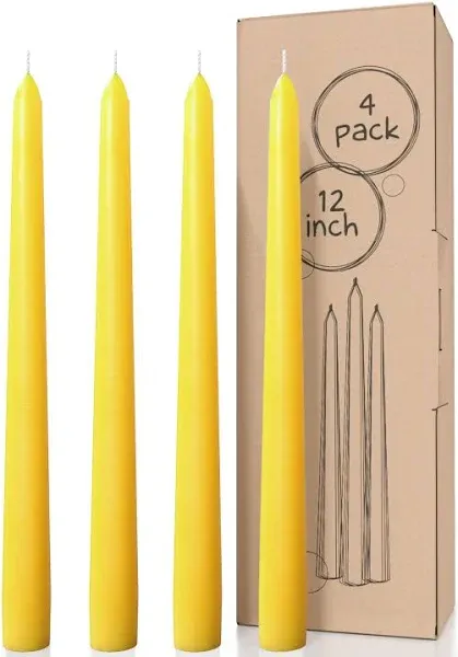  8 Inch Taper Candles Set Of 4 - Dinner Candles Dripless - Tall Candles L