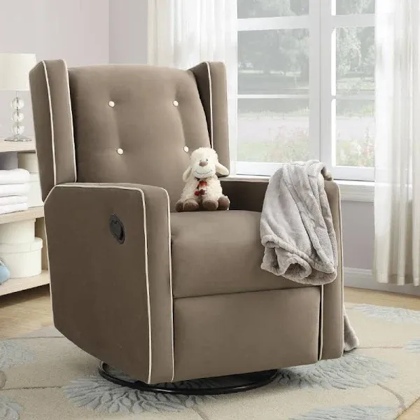 Baby Relax Mikayla Nursery Swivel Glider Recliner Chair