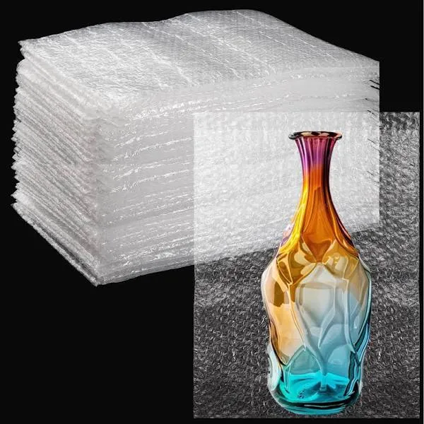 8" x 20" Bubble Out Bags&Pouches, 50Pcs Bubble Pouches Wrap Bag, Double Walled Bubble Cushioning Bags for Moving and Storage, Shipping and Packing Supplies for Dishes Glasses Plates