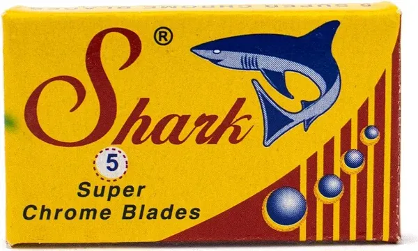 Shark - Super Chrome Stainless Double Edge Razor Blades - Pack of 5 Bl