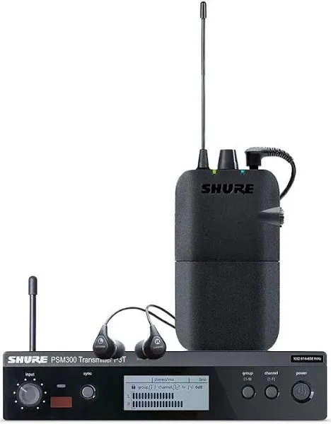 Shure P3TR112GR PSM 300 Wireless In-Ear Monitor System - H20 Band