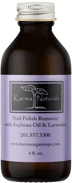 Karma Organic Beauty Natural Soybean Lavender Nail Polish Remover