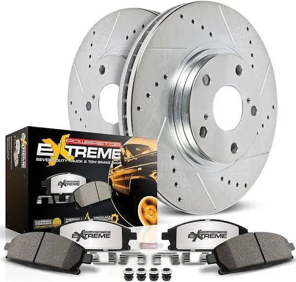 For Chevy Silverado 1500 Classic 07 Brake Kit 1-Click Extreme Z36 Truck &amp; Tow