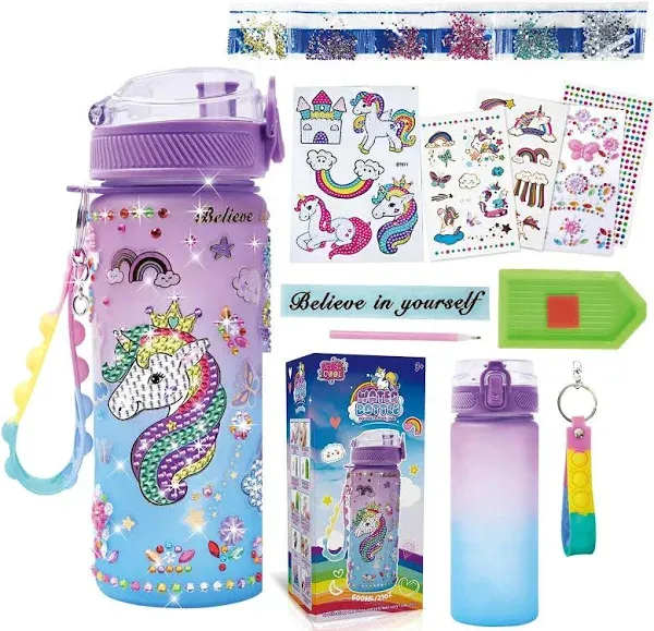 Duccsko Decorate Your Own Water Bottle Kits for Girls