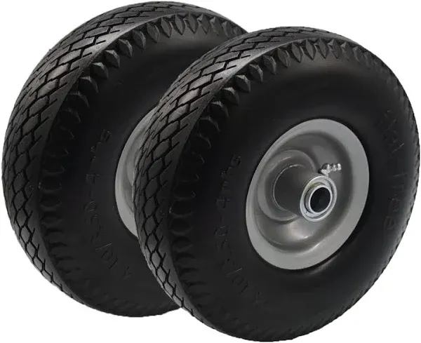 Ogracwheel 10 in. Flat Free Tire 4.10/3.50-4