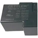 4pc American Zettler AZ2150-1A-12DE<wbr/>F 12VDC 155 Ohm 40A SPST-NO THT Power Relay