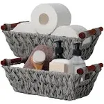 Wicker Storage Baskets For Shelves Trapezoid Woven Basket Waterproof Storage Wic