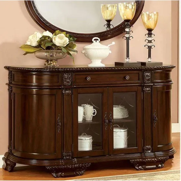 Furniture of America Bellagio Server IDF-3319SV