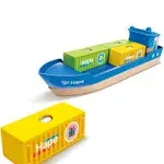 Hape - Cargo Ship & Crane