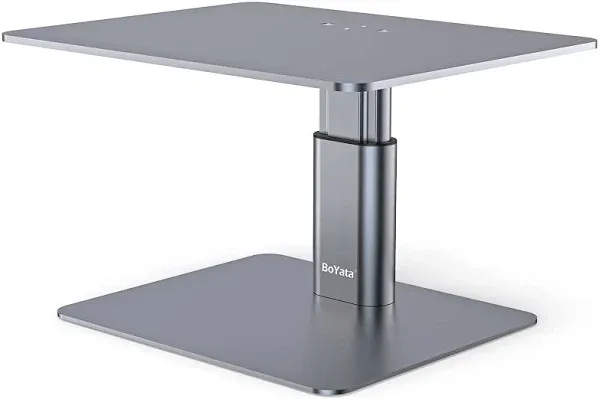  Monitor Stand, Adjustable Monitor Riser Metal Computer Stand Space Grey