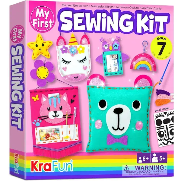 KRAFUN My First Sewing Kit for Beginner Kids