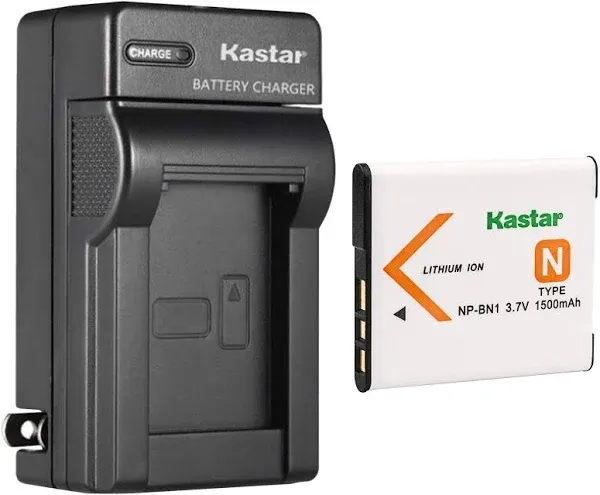 Kastar NP-BN1 Battery + AC Wall Charger Replacement for Sony DSC-W800 DSC-W830 DSC-WX100 DSC-WX150 DSC-WX200 DSC-WX220 DSC-WX30 DSC-WX5 DSC-WX50 DSC-WX60 DSC-WX7 DSC-WX70 DSC-WX80 DSC-WX9