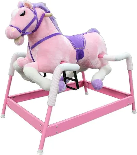 PonyLand Spring Pink Horse with Sound