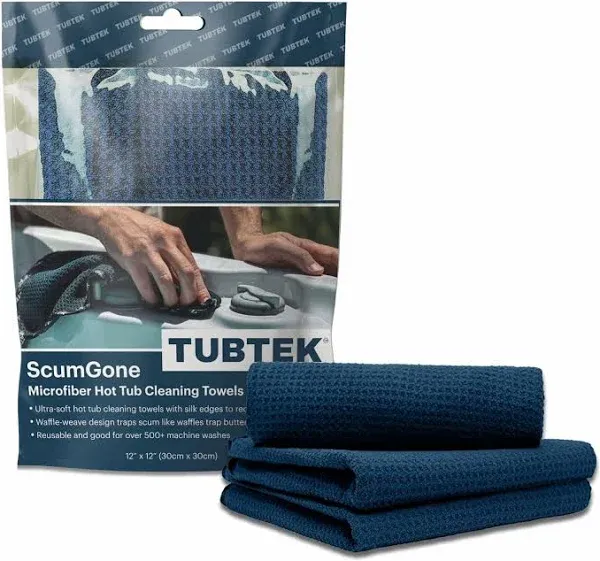 TUBTEK Microfiber Hot Tub Cleaning Towels