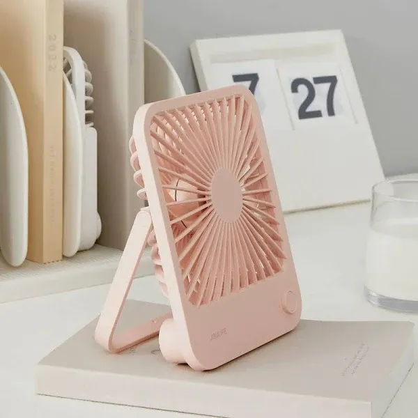 Jisulife Desk Fan Battery Rechargable Fan4500mAh 180Foldable Portable Personal Fan