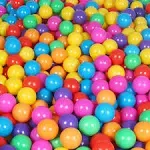 MODEREVE 100 Pack Balls for Ball Tent, BPA Free Colorful Plastic Balls Baby Play Balls for Ball Pit, Bounce House, Baby Pool & Playhouse