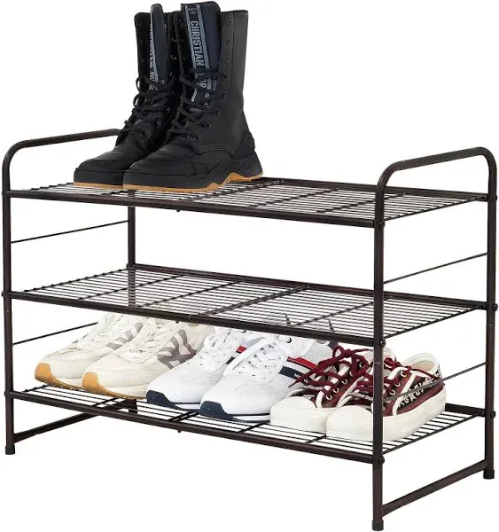 Caxxa 3-Tier Stackable Expandable Metal Wire Utility Rack