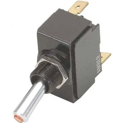 Toggle Switch SPST 20A @ 12V QuikConnct by Carling Technologies