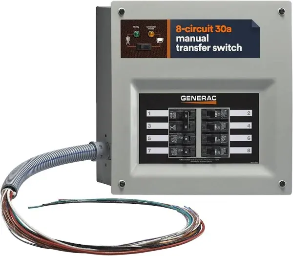 Generac HomeLink Upgradeable Manual Transfer Switch Kit