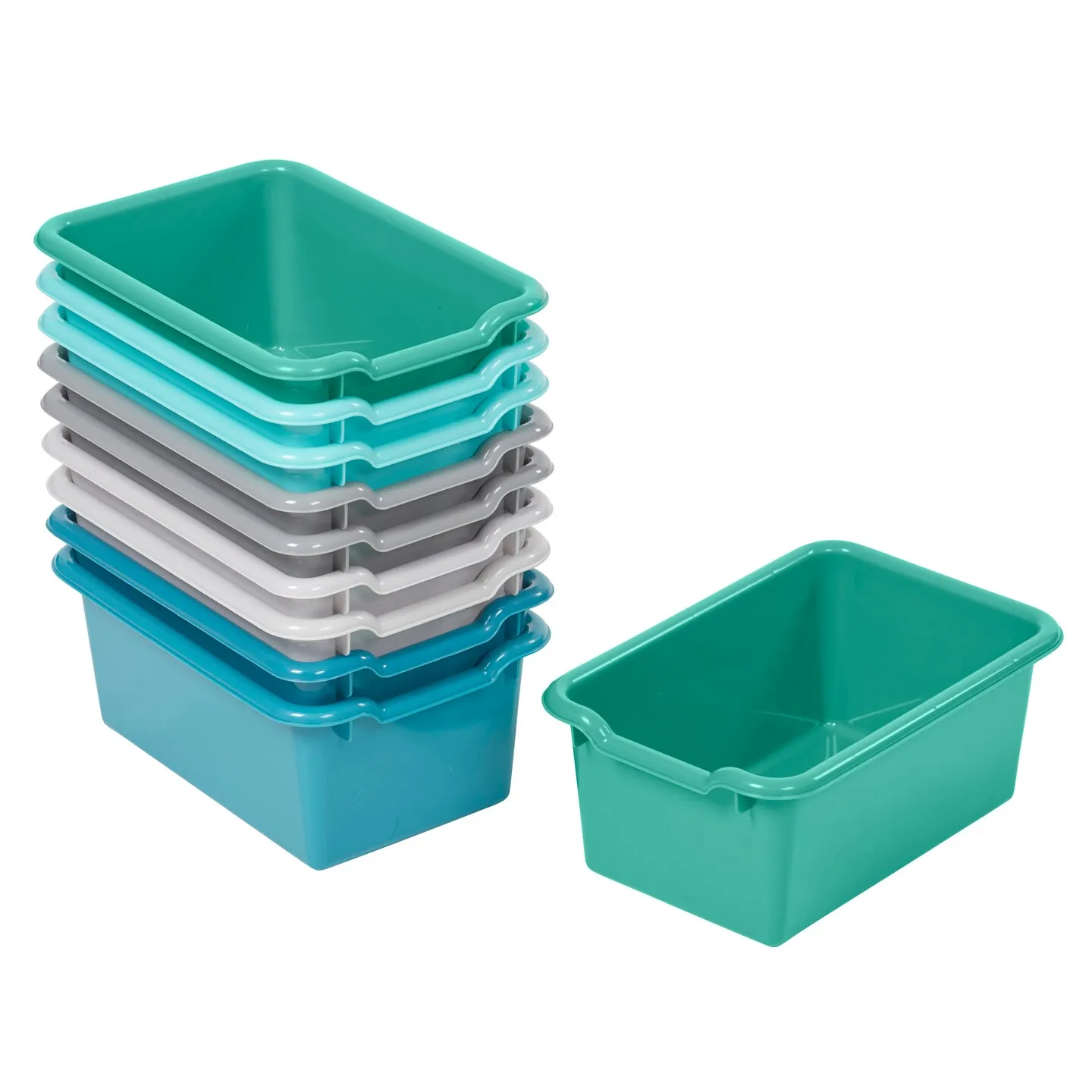 ECR4Kids Scoop Front Storage Bins