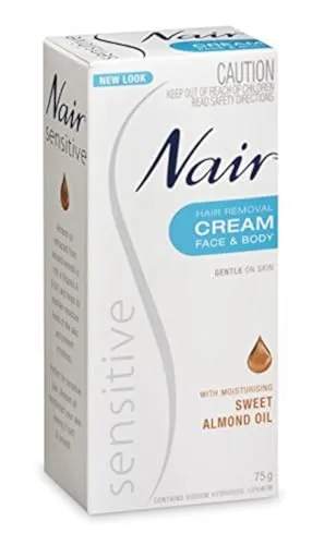 Nair SENSITIVE Hair Remover Cream LEGS &amp; BODY With Argan Oil &amp; Aloe Vera 100ml