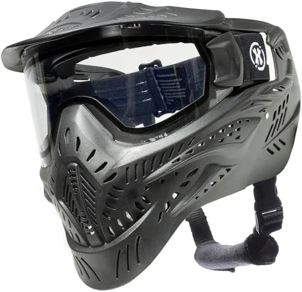 HSTL Goggle Paintball Airsoft with Anti Fog Thermal Lens (Black/Clear Lens)