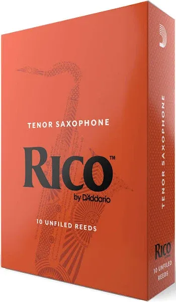 Rico Box of Tenor Sax Reeds from O'Malley Musical Instruments - 3.5 / 10 Count - O'Malley Musical Instruments