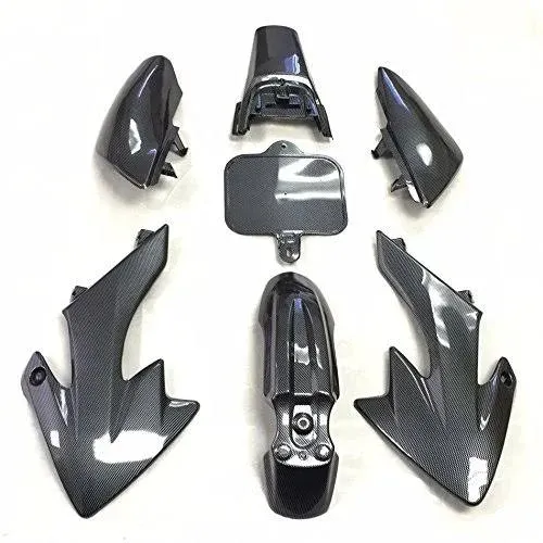 SEMT- Motorctcly Carbon Fiber Plastic Fender Kit Body Work Fairing Kit Compatible With CRF XR XR50 CRF50 Clone 125CC Pit Dirt Bike [B074MN57ZL]