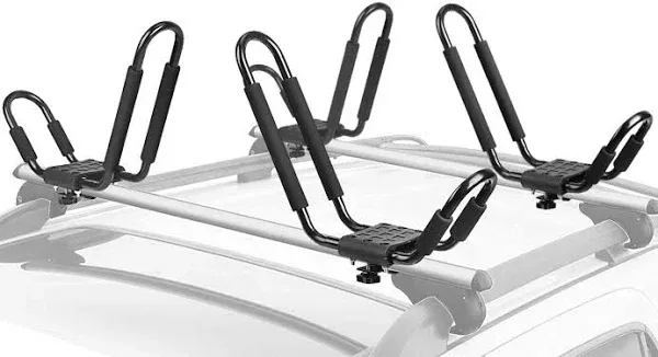 Leader Accessories Kayak Rack 4 PCS/Set J Bar for Canoe Surf Board SUP on Roof